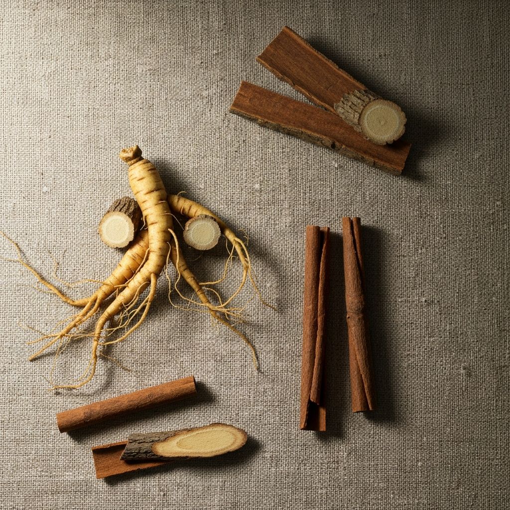 Root and bark ingredients